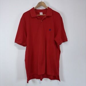 Brooks Brothers Red Cotton Performance Polo Shirt Short Sleeve XL Classic Fit